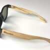 Green Mirror Lens Bamboo Sunglasses - Image 2