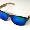 Green Mirror Lens Bamboo Sunglasses