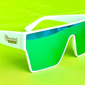 White/Blue Sliders Sunglasses